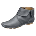 thumbnail image 3 of Kcodviy Bottes en Cuir à la Cheville Non Femmes Bottes Léopard à Enfiler Femmes Fermeture Éclair Bout Largeur Grand Bottes pour Femmes Bottines Bout Rond Chaussures Décontractées Bottes de Motard pour Femmes Bottes, 3 of 3