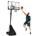 thumbnail image 1 of Goplus 4.9-10 FT Basketball Hoop System with 44 Inch Shatterproof Backboard with Wheels, 1 of 10