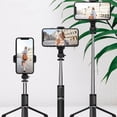 thumbnail image 3 of Q02S Portable Selfie Stick Phone Tripod 104.5CM/41 Inches Extendable Tripod Stand Rotation Mobile Phone Selfie Stick Mobile Phone Stainless Steel Tripod Rod Stabilizer Q02 white, 3 of 5