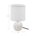 thumbnail image 3 of Lampe de Table en Céramique avec Abat-Jour Jolene Blanc, 3 of 3