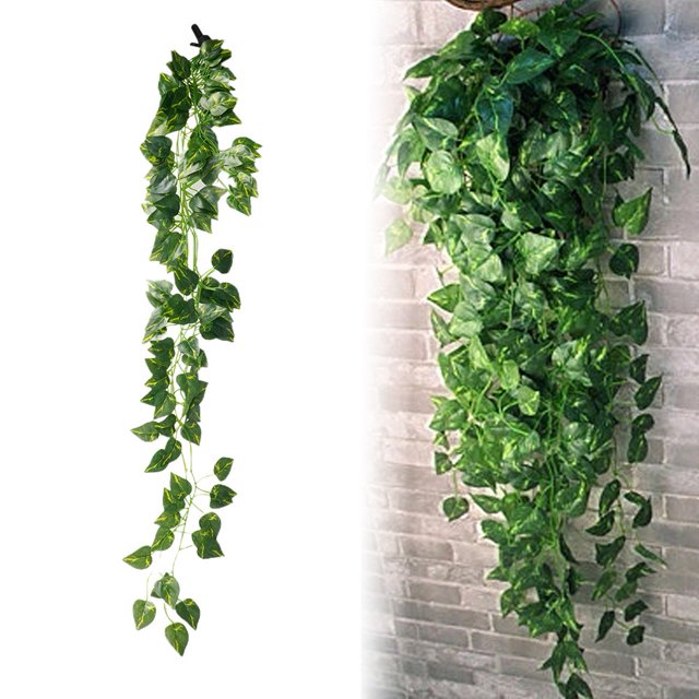 Artificial Plants Leaves Rattan Greenery Simulated Vine Home Wedding Decor