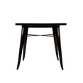 thumbnail image 3 of Heavenly Collection Solid Metal Dining Table, Black Finish, Indoor/Outdoor Dining Table for Kitchen, Dining Room, Patio & Balcony, 3 of 7