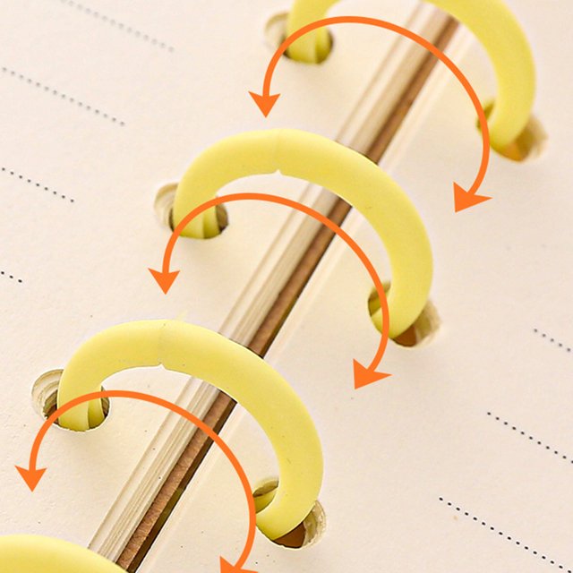 mmirethe 10pcs/set Reusable Plastic Binder Spines Convenient And Durable Solution For Loose Leaf Binders Black+10pcs