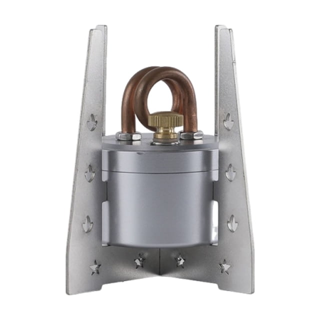 Youkk Réchaud Mini Compact et Efficace pour le Camping, Petit Format, Plein Air, Loisirs, Argent 203+support