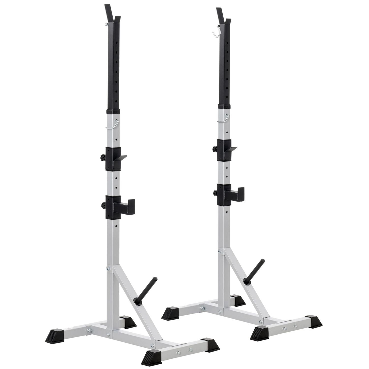 Soozier Paire de supports d'haltères acier gym domestique Supports pour haltères