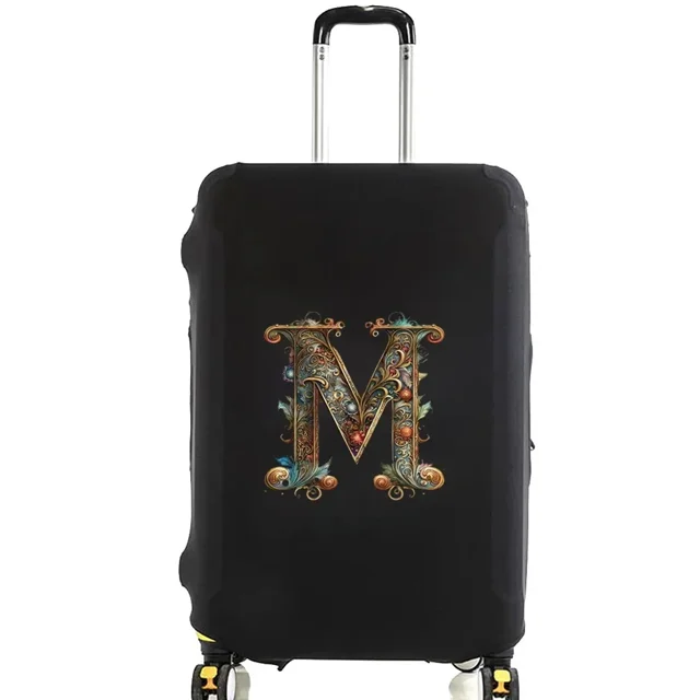 Housses de Bagage Housse de Protection Bagage de Voyage Anti-Rayures Housse Anti-Poussière Réutilisable Housse Lavable Motif Imprimé Graphique 8Graphic Letter m L