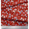 thumbnail image 2 of Soimoi polyester Crepe Fabric Artistic Floral Print Fabric by Yard 52 Inch Wide, 2 of 5