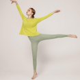 thumbnail image 4 of Long Sleeve Workout Shirts for Women Open Back Yoga Tops Athletic Clothes, 4 of 6