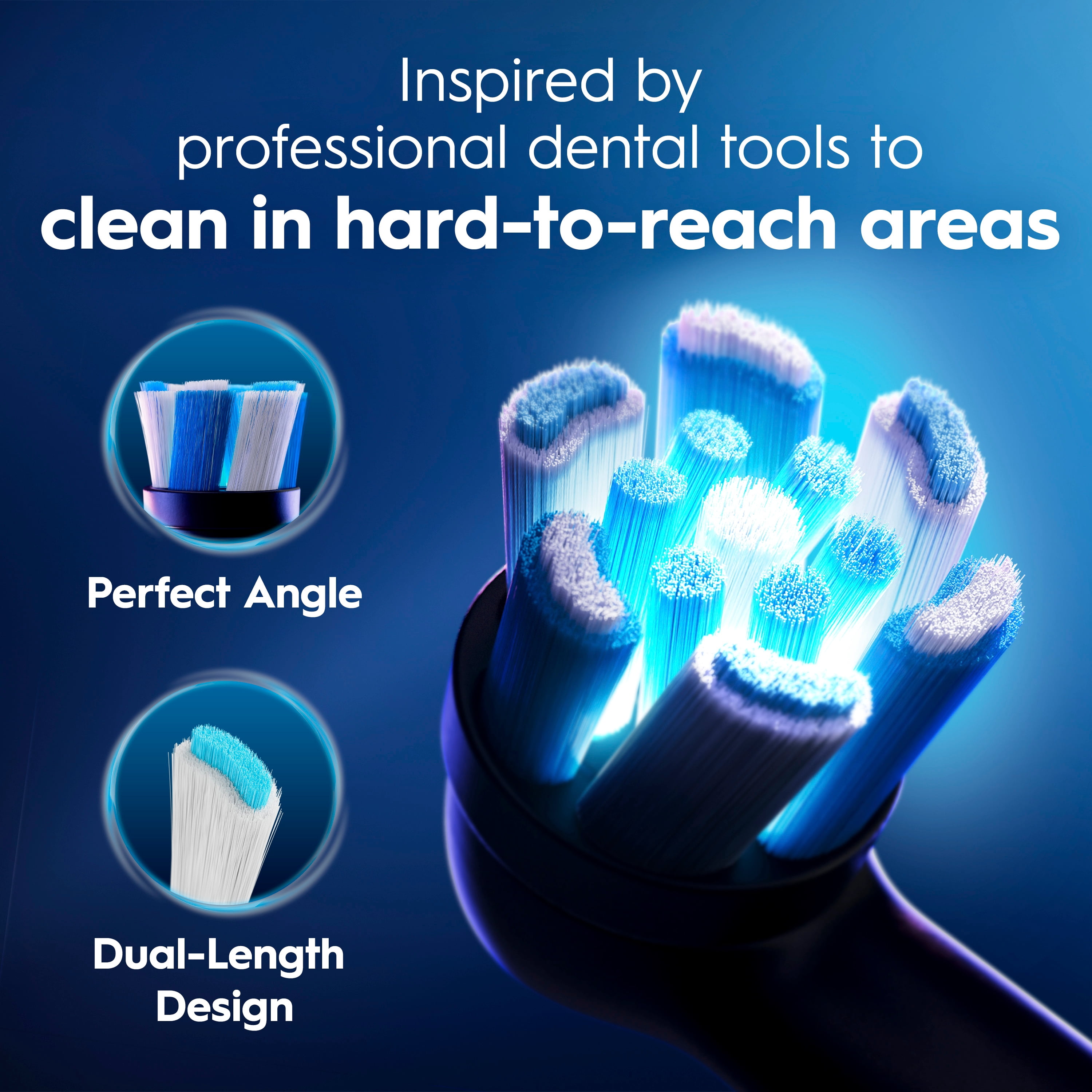 Brosse à dents électrique rechargeable Oral-B, iO4 Propreté et gencives, 4 modes de nettoyage, détecteur de pression visuel pour protéger les gencives, 2 brossettes, étui de voyage, rose