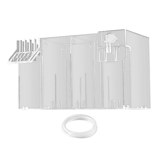 MERIGLARE Aquarium Filter Box Drawer Drip Tray Filtration Box Fish Tank Top Filter Box Clear 26x13.5x15cm
