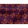 thumbnail image 4 of oneOone Viscose Jersey Fabric Check & Triangle Ikat Print Fabric By The Yard 60 Inch Wide, 4 of 5