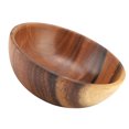 thumbnail image 2 of Solid Wooden Bowl, Light In Weight Durable Wooden Bowl, Soup For Salad, 2 of 8