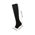 thumbnail image 2 of Bas de Compression pour Femmes 15-25 MmHg Bas de Compression Longs Bas de Voyage Bas de Soutien pour Varices Oedème Vol Sports Voyage, 2 of 3