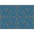 thumbnail image 1 of Ahgly Tapis Rectangulaire Lavable en Machine Intérieur Transitionnel Bleu Lierre, 3 Pieds x 5 Pieds, 1 of 7