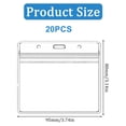 thumbnail image 4 of 20 Pcs Plastic ID Card Holder Clear Plastic Horizontal Badge Holder, Waterproof Name Tags Badge Holders, 4 of 5