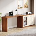 thumbnail image 3 of Tribesigns Bureau d'Ordinateur en Forme de L, Bureau d'Angle Moderne pour Bureau à Domicile, Brun Rustique, 3 of 5