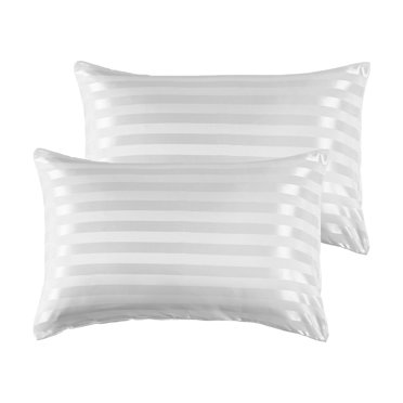 jifeng Cooling Body Pillow Pillowcase Soft No Zipper white white 2 Pcs