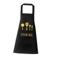 thumbnail image 1 of Household Kitchen Cooking Aprons Apron for Husband Wife Gifts Black B 1, 1 of 7