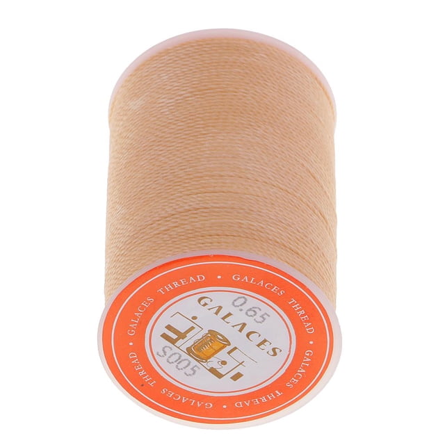 simhoa Beige 0.65mm Cord ed Thread DIY Jewelry Spool Leather Craft Sewing 93 Yds