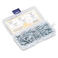 thumbnail image 2 of Kit d'Assortiment de Vis Auto-Perçantes, Antirouille 160Pcs Ferme Poignée Filetages Transparents Profonds Vis Auto-Perçantes avec Boîte de Rangement pour Armoire, 2 of 8