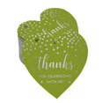 thumbnail image 1 of Inkdotpot Pack Of 50 Real Silver Foil Paper Tags Thanks For Celebrating With Me Birthday Favor Hang Tags, 1 of 6