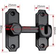 thumbnail image 2 of ORUYROP Luminous Black Sliding Bolt Locks, Flip Door Locks,Wardrobe Locks,Heavy Duty Gate Latch Clasp Lock, 2 of 5