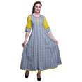 thumbnail image 1 of Bimba Anarkali Long à Imprimé pour Femmes Tunique Ethnique Indienne Décontractée, 1 of 6