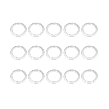 Unique Bargains 15pcs Engine Oil Crush Washers Drain Plug Gaskets 14x20x1.5mm 0.55''x0.79''x0.06'' for Auto Car