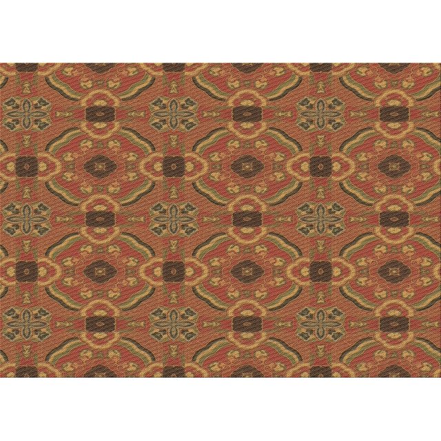 Ahgly Company Machine Washable Indoor Rectangle Transitional Mahogany Brown Area Rugs, 8' x 12'