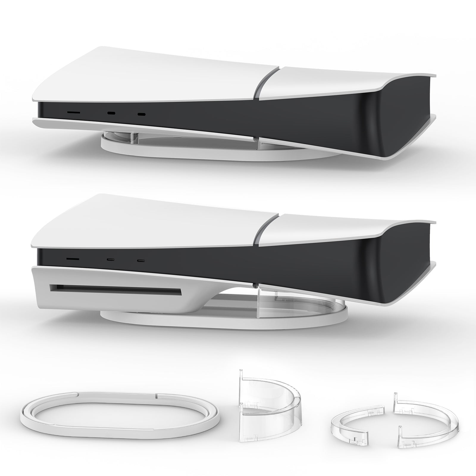 Horizontal stand for PS5 Slim disc and digital edition console