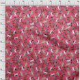thumbnail image 3 of oneOone Viscose Jersey Magenta Fabric Cat Sewing Material Print Fabric By The Yard 60 Inch Wide-RVY, 3 of 5