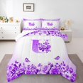 thumbnail image 1 of Erosebridal Letter Bedding Twin Comforter Set For Teens,Rose Flower Down Comforter,Butterfly Room Decorative,Reversible,Lightweight,2-Piece, 1 of 8
