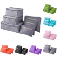thumbnail image 3 of Cheers 6Pcs/Set Travel Waterproof Clothing Sorting Bag Packing Cube Luggage Organizer, 3 of 7