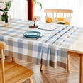 thumbnail image 3 of Fall Sunflower Vinyl Tablecloth Rectangle Plastic PVC Oilcloth Tablecloths Wipeable Table Cloth Cover for Foot Folding Tables Kitchen Dining Room Table Crafting x, 3 of 9