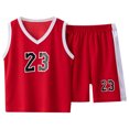 thumbnail image 1 of Kids Summer Basketball Vest & Shorts Set - Quick Dry, Sleeveless, Adjustable Straps, 1 of 5