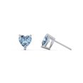 thumbnail image 2 of Boucles d'Oreilles Clous Pierre de Naissance Cœur, 2 of 4