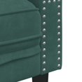 thumbnail image 5 of vidaXL Fauteuil de Style Chesterfield en Velours Vert Foncé, 5 of 5
