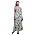 thumbnail image 1 of Bimba Robe Longue Maxi Bohème à Bretelles Sans Manches Imprimée Florale pour Femme - Très Petit, 1 of 6