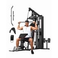 thumbnail image 1 of Home Gym Equipment Machine, Full Body Workout Machine with 150LBS Weight Stack, All in One Multifunctional Exercise Station for Home Fitness and Strength Training, 1 of 9