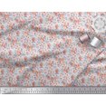 thumbnail image 2 of Soimoi Rayon Fabric Leaves & Rose Flower Decor Fabric Printed Yard 42 Inch Wide, 2 of 3