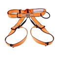 thumbnail image 4 of Heavy Duty Climbing Harness Half Body Belt Fall Equipment Adjustable Waist Hip for Mountainee Caving Rappelling - Orange, 4 of 10