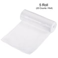 thumbnail image 3 of Uxcell Small Trash Bags Garbage Waste Basket Liners for Kitchen Office Bathroom White, 3 of 5