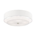 thumbnail image 4 of Bowery Hill 9.5" 5-Light Metal & Fabric Semi Flush in Brushed Nickel, 4 of 9