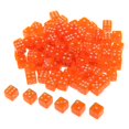 thumbnail image 1 of Milaget 100pcs 6-sided Game Dice 15mm Dice for Board Games and Teaching Math Orange, 1 of 9