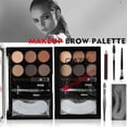 thumbnail image 3 of pitrice 6 Colours Eyebrow Contour Powder Kit with Eyebrow Brush Eyebrow Stencil Professional Eyebrow Powder Make Up Set, 3 of 9