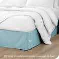 thumbnail image 2 of Bare Home Jupe de Lit Double Brossage - Premium 1800 Collection - Retombée de 15 Pouces - Lit Simple, Bleu Pâle, 2 of 4