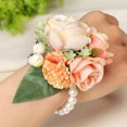 thumbnail image 3 of TopLLC Bangle Wrist Flower Stretchable Wedding Prom Party Hand Flower Bracelet A, 3 of 3