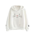 thumbnail image 3 of Femmes Plus Velours Chaud Grande Taille Mignon Chat Pull à Capuche Manches Longues Décontracté Hiver Automne en Vrac Tops, 3 of 5