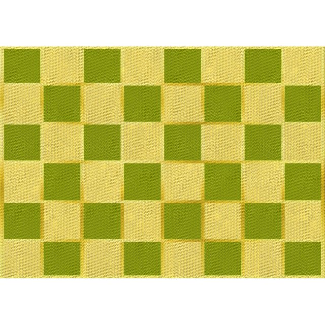Ahgly Company Machine Washable Indoor Rectangle Transitional Pistachio Green Area Rugs, 5' x 7'