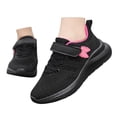 thumbnail image 2 of MEZZALL Chaussures de Course Décontractées Confortables à Lacets en Maille pour Enfants, Rose Vif, 7-8 Ans, 2 of 8
